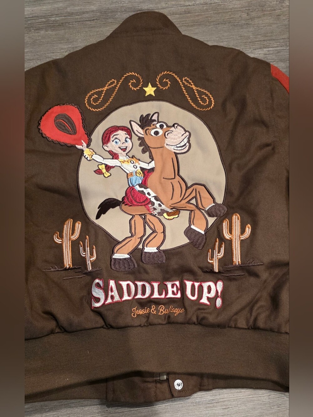 Disney Pixar Toy Story Jessie Kid's Cropped Racing Jacket - BoxLunch Exclusive - Picture 5 of 5